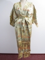 Langer Kimono Drache / Phönix Gold