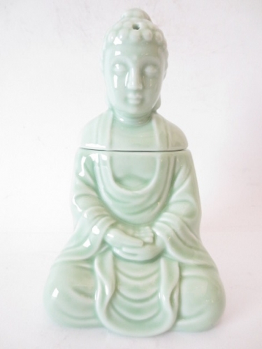Jade meditation Buddha Ölbrenner luxus