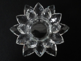 Kristall Großhandel - Lotusblüte mit Teelicht 15 cm