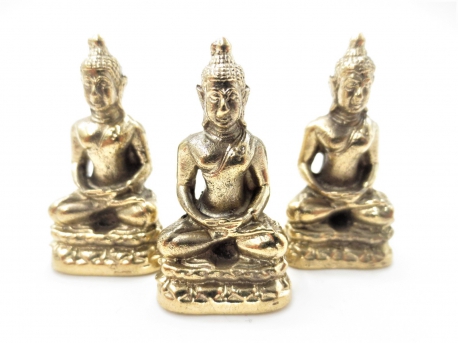 Grosshandel - Bronze Meditierend Buddha II set von 3 