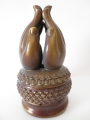 Meditation hands incense/conesburner bronze