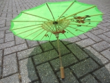 Chinesischer Sonnenschirm groß - grün