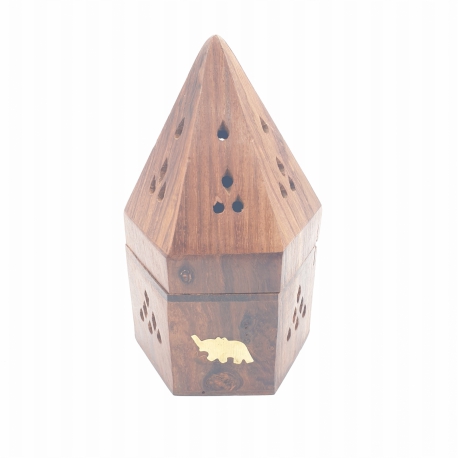 Großhandel - Holzpyramide Kegelbrenner Elefant (6 Stück)