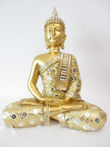 Thai Buddha meditieren gold